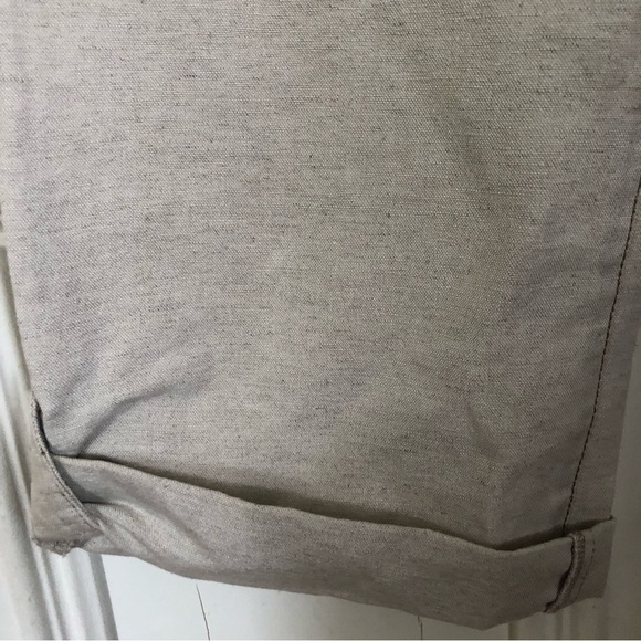 Coastal Linen Lycocel Blend Crop Trousers Small - Picture 3 of 6